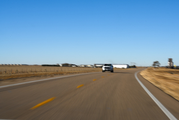 Road-361- US56 westbound-Oklahoma - speed blurred