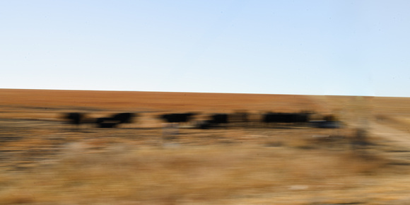 Road-407- US56 near Keyes Oklahoma - speed blurred