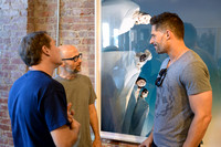 Shepard Fairey, Moby and Joe Manganiello at Project Gallery