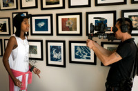 City Hearts auction at Leica Gallery - Ty-Yhana talks to the camera and Hso Hkam