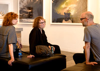 Susan Sarandon visits with Moby at Project Gallery