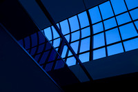 Blue building- atrium - evening