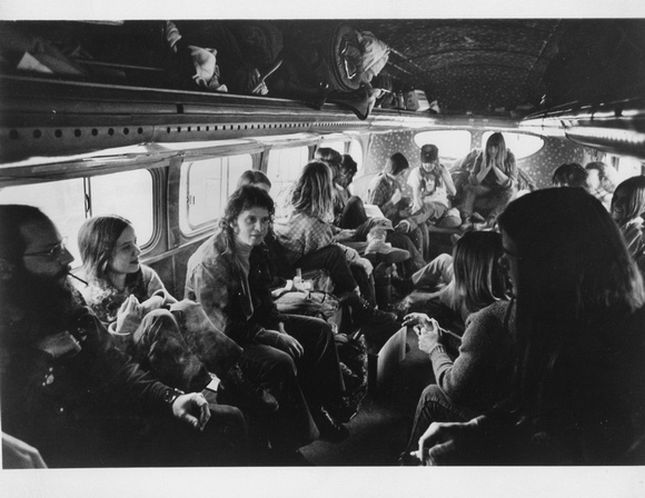 Hog Farm - Hippies - many people on the bus-1